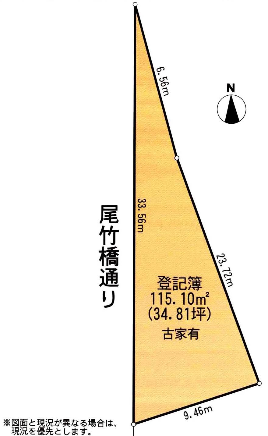 Compartment figure. Land price 31,320,000 yen, Land area 115.1 sq m