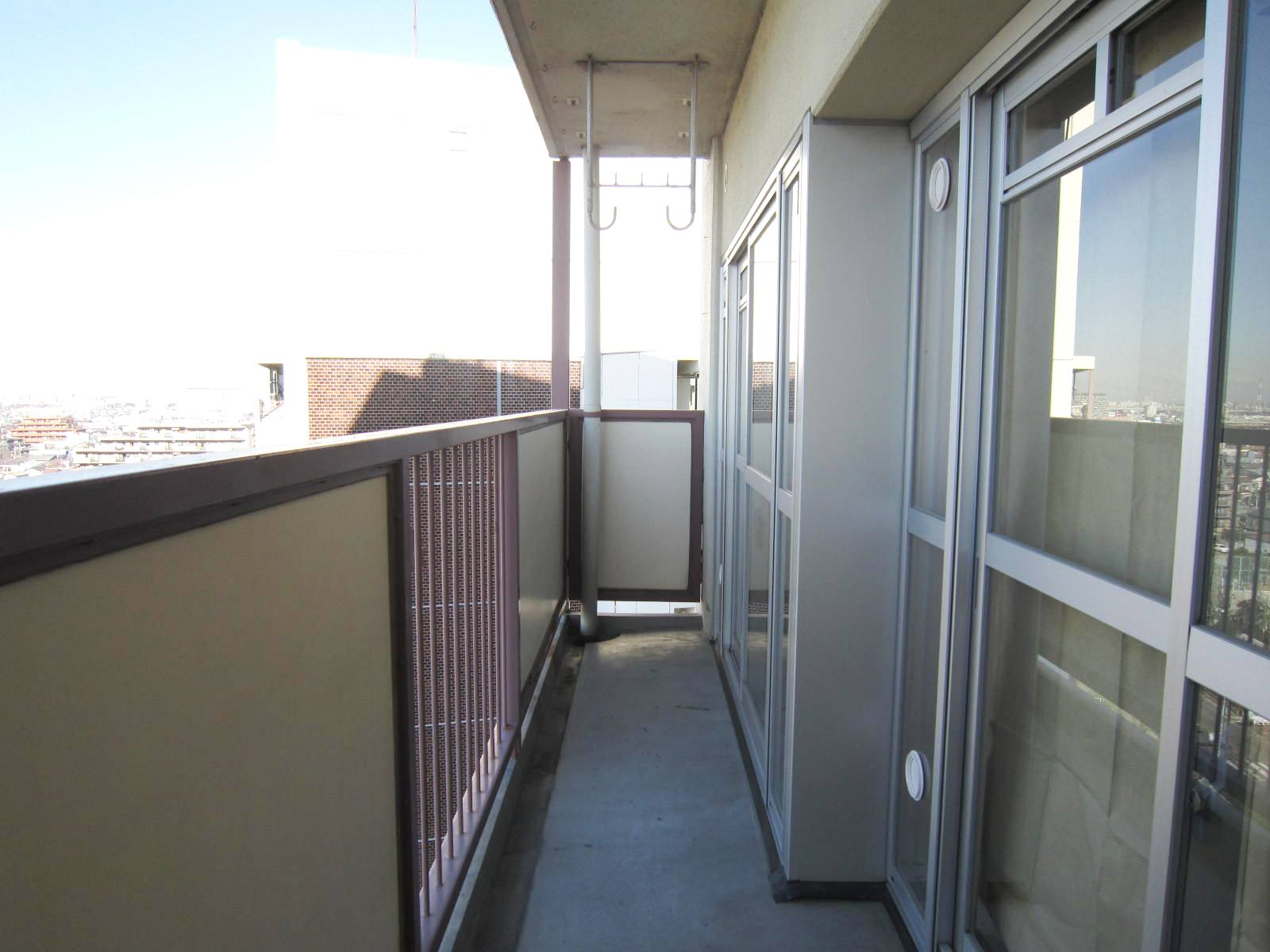 Balcony. Balcony and laundry space