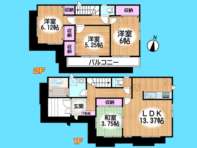 Floor plan. 33,900,000 yen, 4LDK, Land area 82.13 sq m , Building area 87.56 sq m  , Yes Car space ◆  Weekdays, It is possible your visit. Contact us, Free dial  [ 0120-40-4771 ]  Until. Nearby properties also will introduce Adachi. First, Please contact us