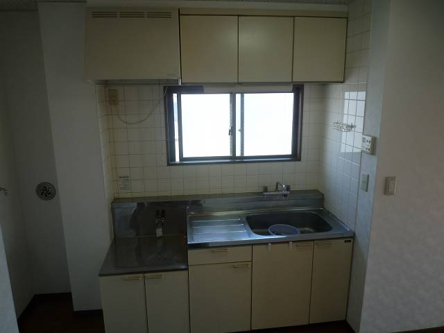 Kitchen. Bright kitchen with a window