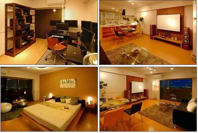 Living and room. Model is room. Furniture is not attached