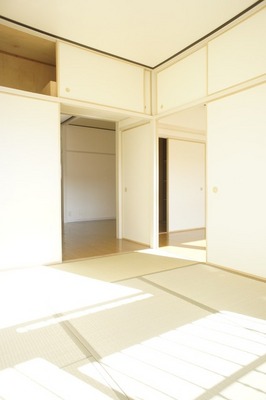 Living and room. Bright Japanese-style room is facing south