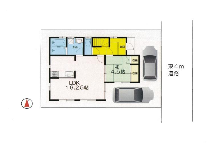 Floor plan. 32,800,000 yen, 4LDK, Land area 100.4 sq m , Building area 98.12 sq m parking space 2 cars