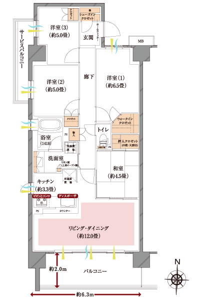 Floor: 4LDK + WIC ・ SIC, the occupied area: 82.64 sq m, Price: TBD