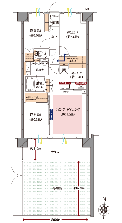 Floor: 3LDK + MC, occupied area: 70.78 sq m, Price: TBD