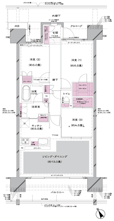 Floor: 3LDK + WIC, the occupied area: 75.39 sq m, Price: TBD