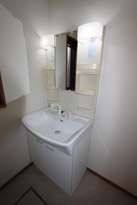 Wash basin, toilet. Shampoo dresser shower nozzle is extended (2013 November shooting)