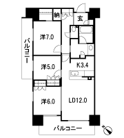 Floor: 3LDK + N + Wic, the occupied area: 77.81 sq m