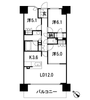 Floor: 3LDK + N + Wic, the occupied area: 71.11 sq m