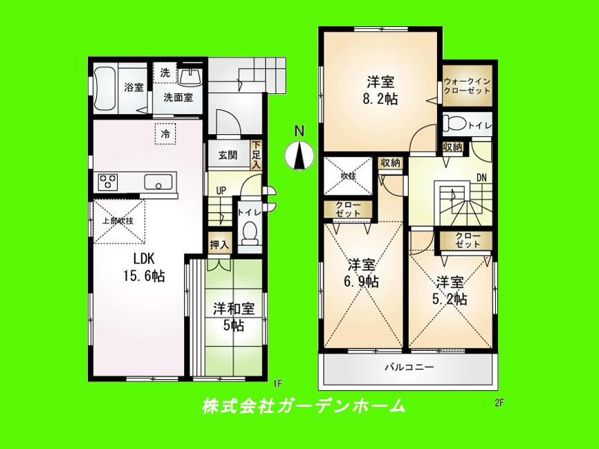 Floor plan. (8), Price 36,800,000 yen, 4LDK, Land area 104.31 sq m , Building area 95.14 sq m
