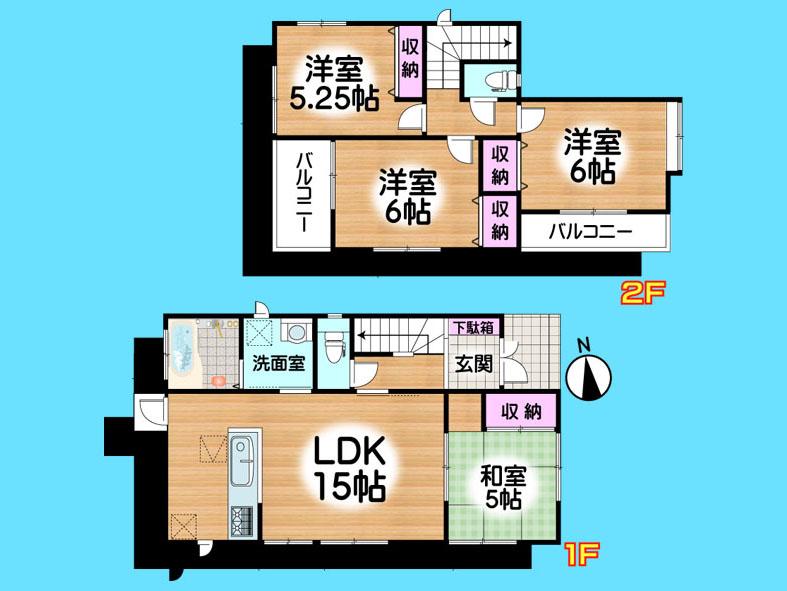 Floor plan. 40,900,000 yen, 4LDK, Land area 88.85 sq m , Building area 88.18 sq m  , Yes Car space ◆  Weekdays, It is possible your visit. Contact us, Free dial  [ 0120-40-4771 ]  Until. Nearby properties also will introduce Adachi. First, Please contact us