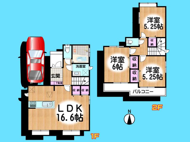 Floor plan. 31,900,000 yen, 3LDK, Land area 86.8 sq m , Building area 79.49 sq m  , Yes Car space ◆  Weekdays, It is possible your visit. Contact us, Free dial  [ 0120-40-4771 ]  Until. Nearby properties also will introduce Adachi. First, Please contact us