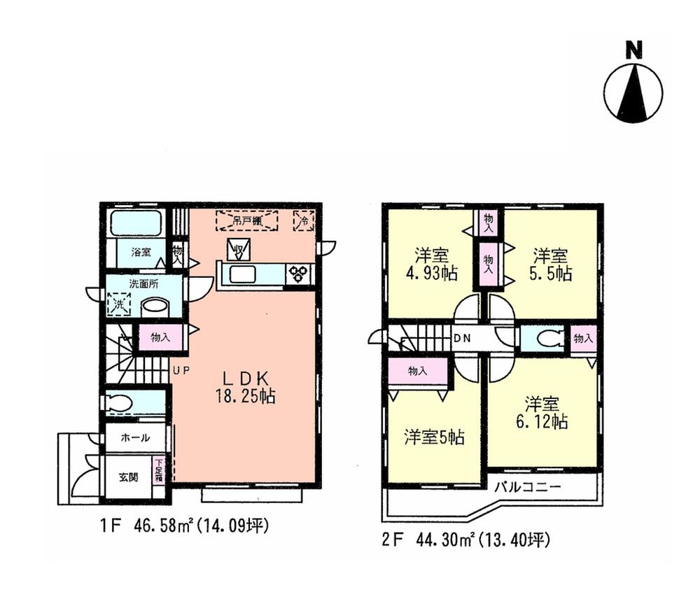 Floor plan. (2), Price 36,800,000 yen, 4LDK, Land area 92.37 sq m , Building area 90.31 sq m