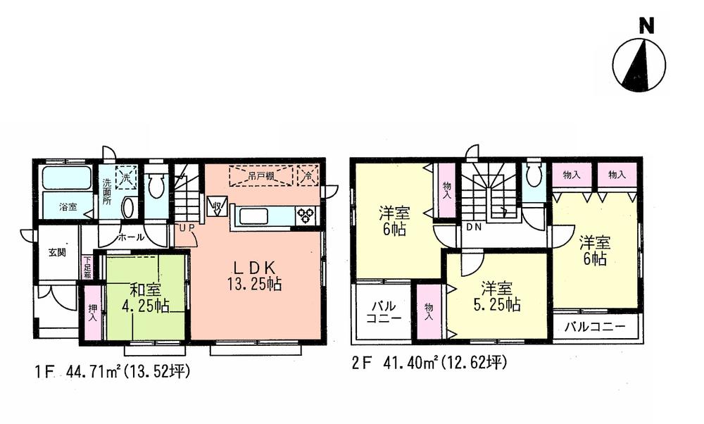 Floor plan. (C), Price 36,800,000 yen, 4LDK, Land area 108.61 sq m , Building area 86.11 sq m