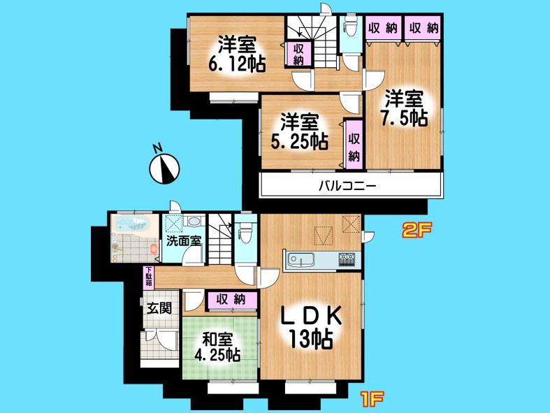 Floor plan. 33,900,000 yen, 4LDK, Land area 83.17 sq m , Building area 86.94 sq m  , Yes Car space ◆  Weekdays, It is possible your visit. Contact us, Free dial  [ 0120-40-4771 ]  Until. Nearby properties also will introduce Adachi. First, Please contact us