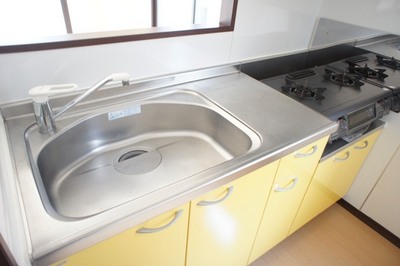 Kitchen. With a two-burner gas stove grill