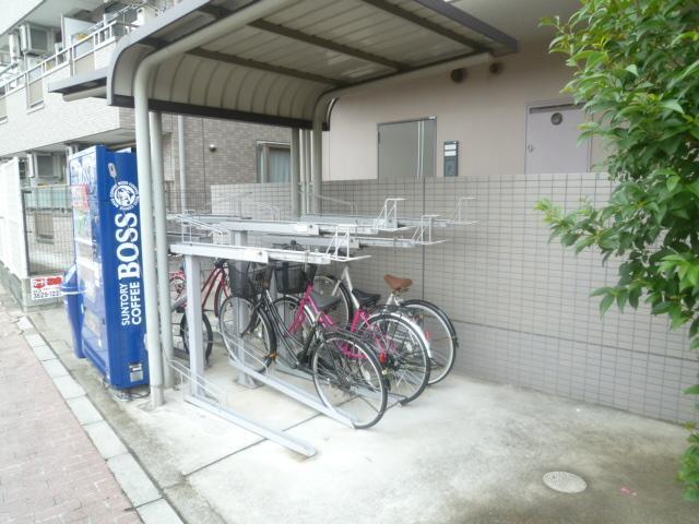 Parking lot. Bicycle-parking space