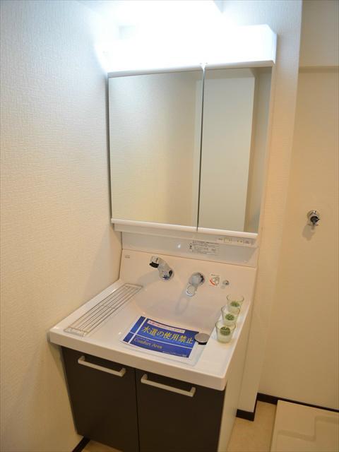 Wash basin, toilet. Very active in the morning dressed