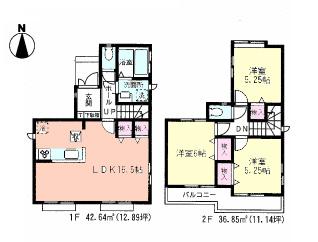 Floor plan. (P), Price 31,900,000 yen, 3LDK, Land area 85.9 sq m , Building area 79.49 sq m