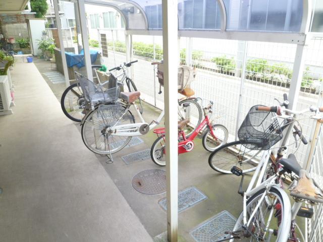 Parking lot. Bicycle-parking space