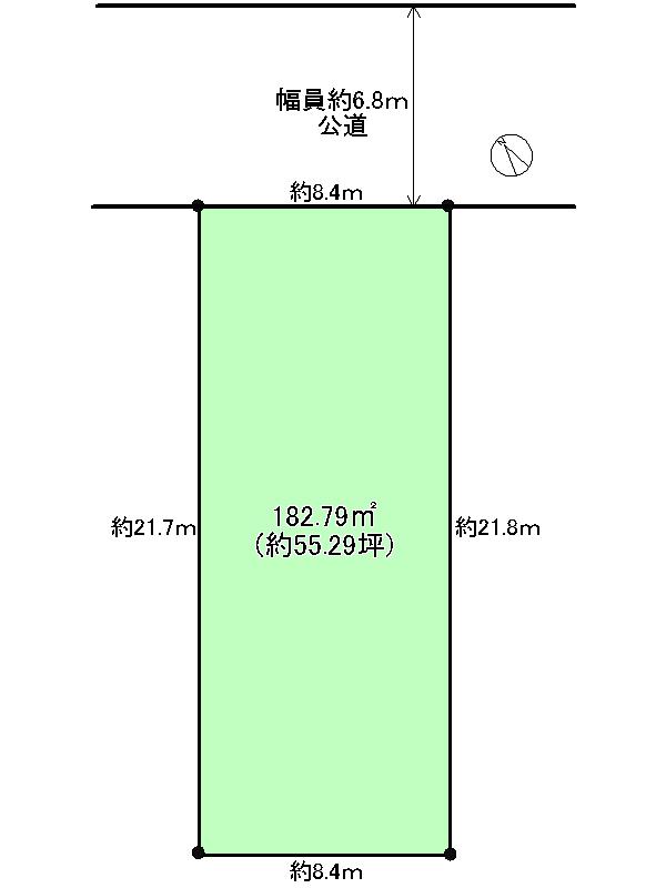 Compartment figure. Land price 49,800,000 yen, Land area 182.79 sq m
