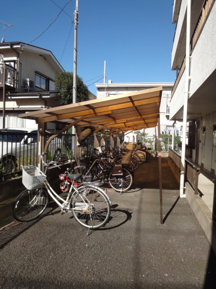 Other common areas. Bicycle parking lot is equipped with roof.