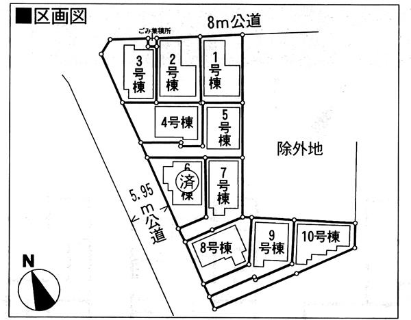 Compartment figure. 25,800,000 yen, 4LDK, Land area 95.06 sq m , Building area 96.05 sq m