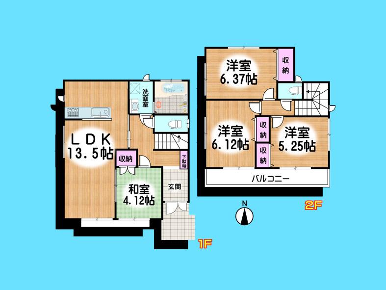 Floor plan. 27,800,000 yen, 4LDK, Land area 101.2 sq m , Building area 85.49 sq m  , Yes Car space ◆  Weekdays, It is possible your visit. Contact us, Free dial  [ 0120-40-4771 ]  Until. Nearby properties also will introduce Adachi. First, Please contact us