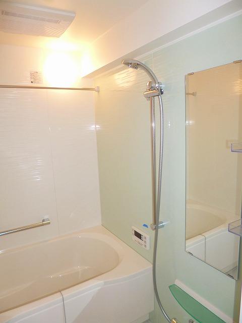 Bathroom. In refreshing impression bathroom, Panel is accented.