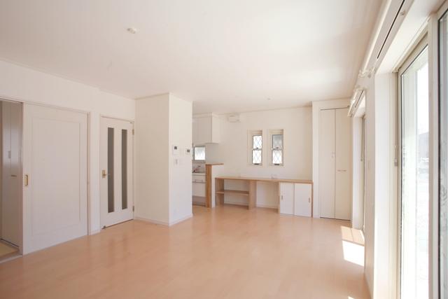 Model house photo. Example of construction LDK