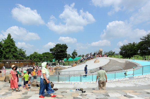 Tonerikoen (Photo: splashing water sound pond) (fan Ohashi 8 minutes, Tonerikoen Station and get off than the station immediately) 610,000 sq m more than the vast park. Or go to play in the E's "family, You can also enjoy friends and ... adult or a BBQ. "