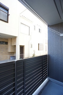 Balcony. Balcony with laundry facilities