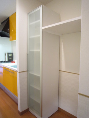 Kitchen. With cupboard