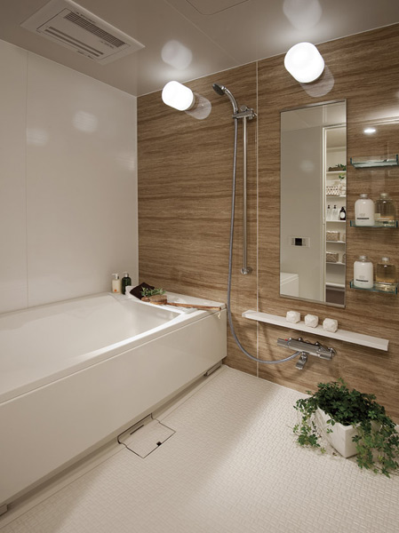 Bathing-wash room.  [Bathroom] Morning, Night, Relaxed beauty and function that can be used with the feeling of course, Care also is a bathroom with vigilant.