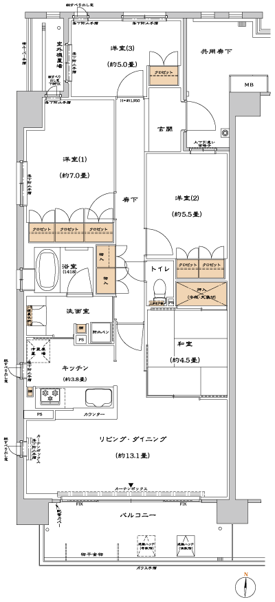 Floor: 4LDK, occupied area: 87.54 sq m, Price: TBD