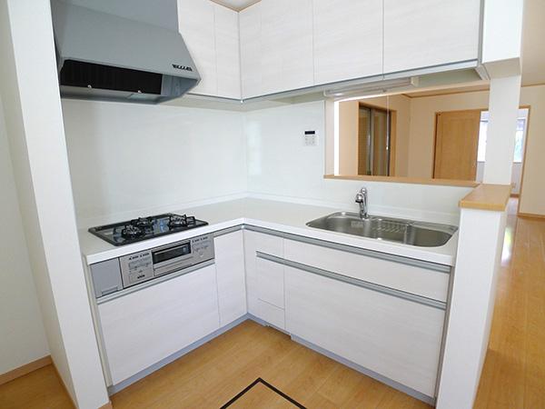 Kitchen. L-shaped kitchen, which is friendly to the housework flow line Room (May 2013) Shooting D Building