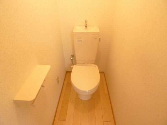 Toilet. It is warm toilet function with toilet. 