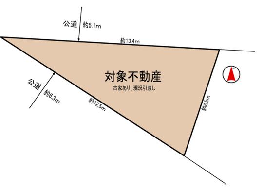Compartment figure. Southwest ・ It is located to the north of the corner lot