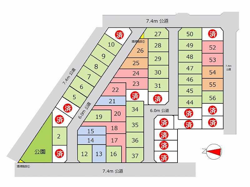 The entire compartment Figure. It is the introduction of in (the entire compartment view) cohesive compartment. The shape of the site ・ Breadth ・ depth ・ Steps such as, Please check all means in the field. 