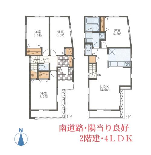Floor plan. (A), Price 32,900,000 yen, 4LDK, Land area 83.06 sq m , Building area 99.22 sq m
