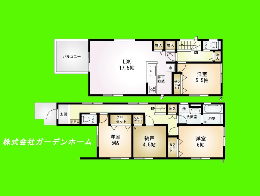 Floor plan. Price 27,800,000 yen, 3LDK+S, Land area 94 sq m , Building area 102.67 sq m