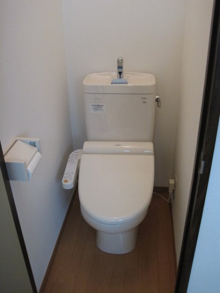 Toilet. It comes with your hot water cleaning toilet seat