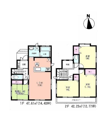Floor plan. (A), Price 35,800,000 yen, 4LDK, Land area 85.06 sq m , Building area 89.84 sq m