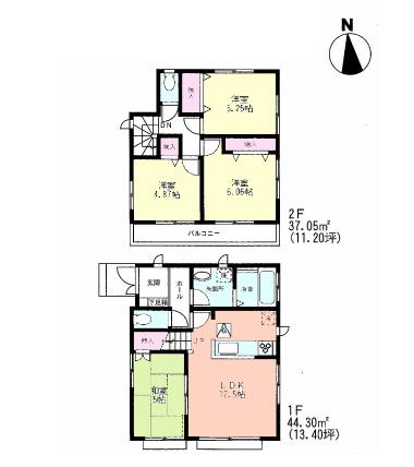 Floor plan. (G), Price 29,800,000 yen, 4LDK, Land area 104.21 sq m , Building area 81.35 sq m