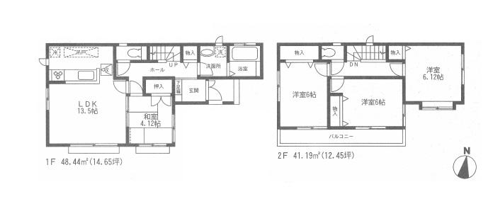 Floor plan. (D), Price 32,800,000 yen, 4LDK, Land area 86.68 sq m , Building area 89.63 sq m