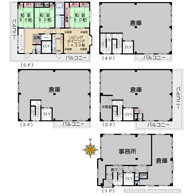 Floor plan. 170 million yen, 3LDK, Land area 406.01 sq m , Building area 582.64 sq m