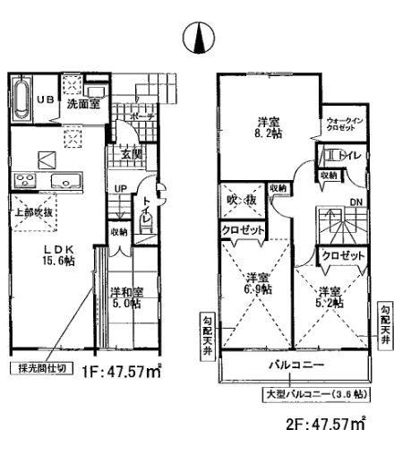 Floor plan. 36,800,000 yen, 4LDK, Land area 104.31 sq m , Building area 95.14 sq m