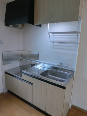 Kitchen. 2-neck Gasukitchin installation Allowed