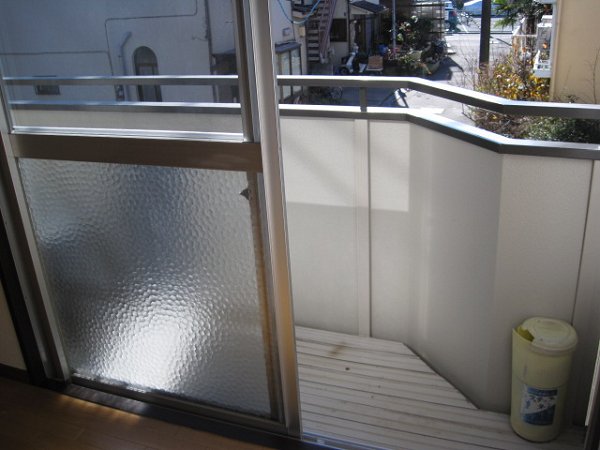 Balcony. Facing south in a bright veranda