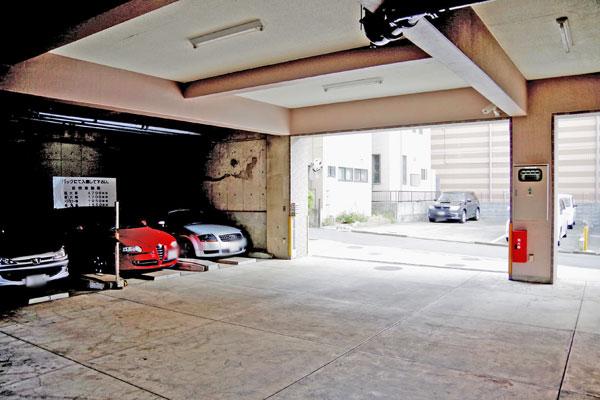 Parking lot. Common areas